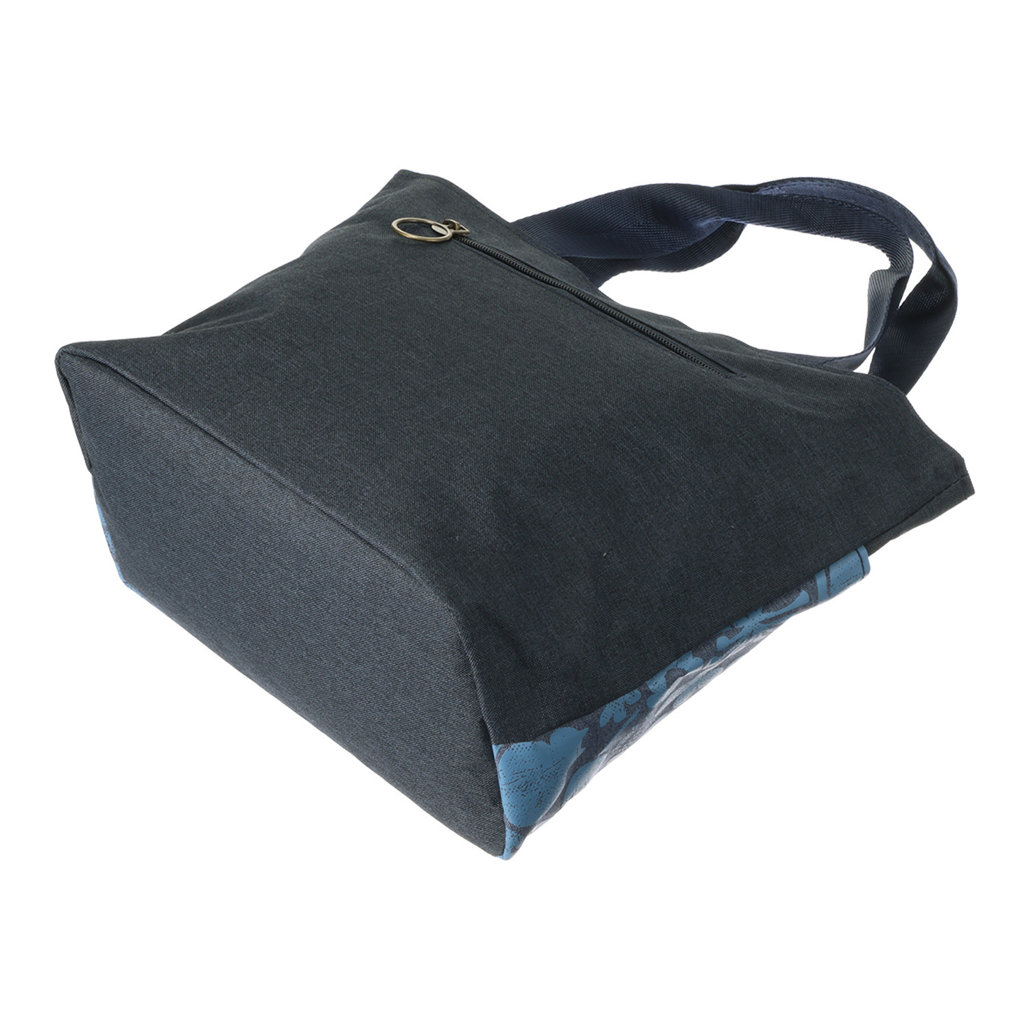 ダジュール ネコ＆花プリント トートバッグ