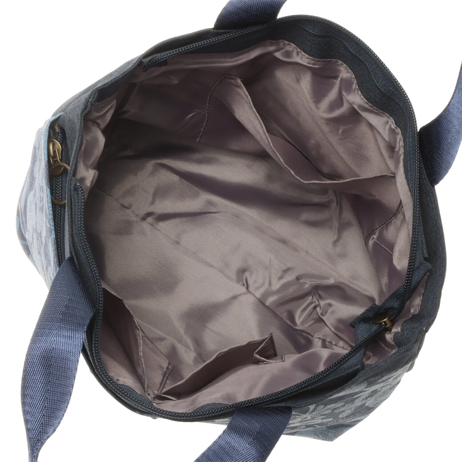 ダジュール ネコ＆花プリント トートバッグ