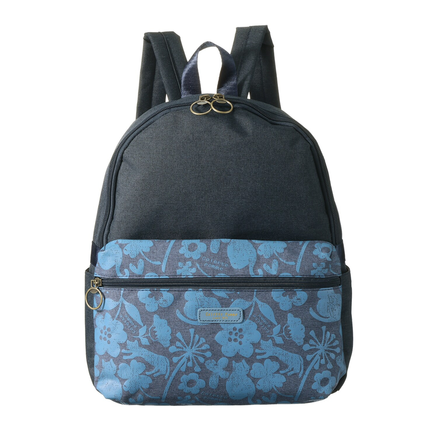 ダジュール ネコ＆花プリント リュック