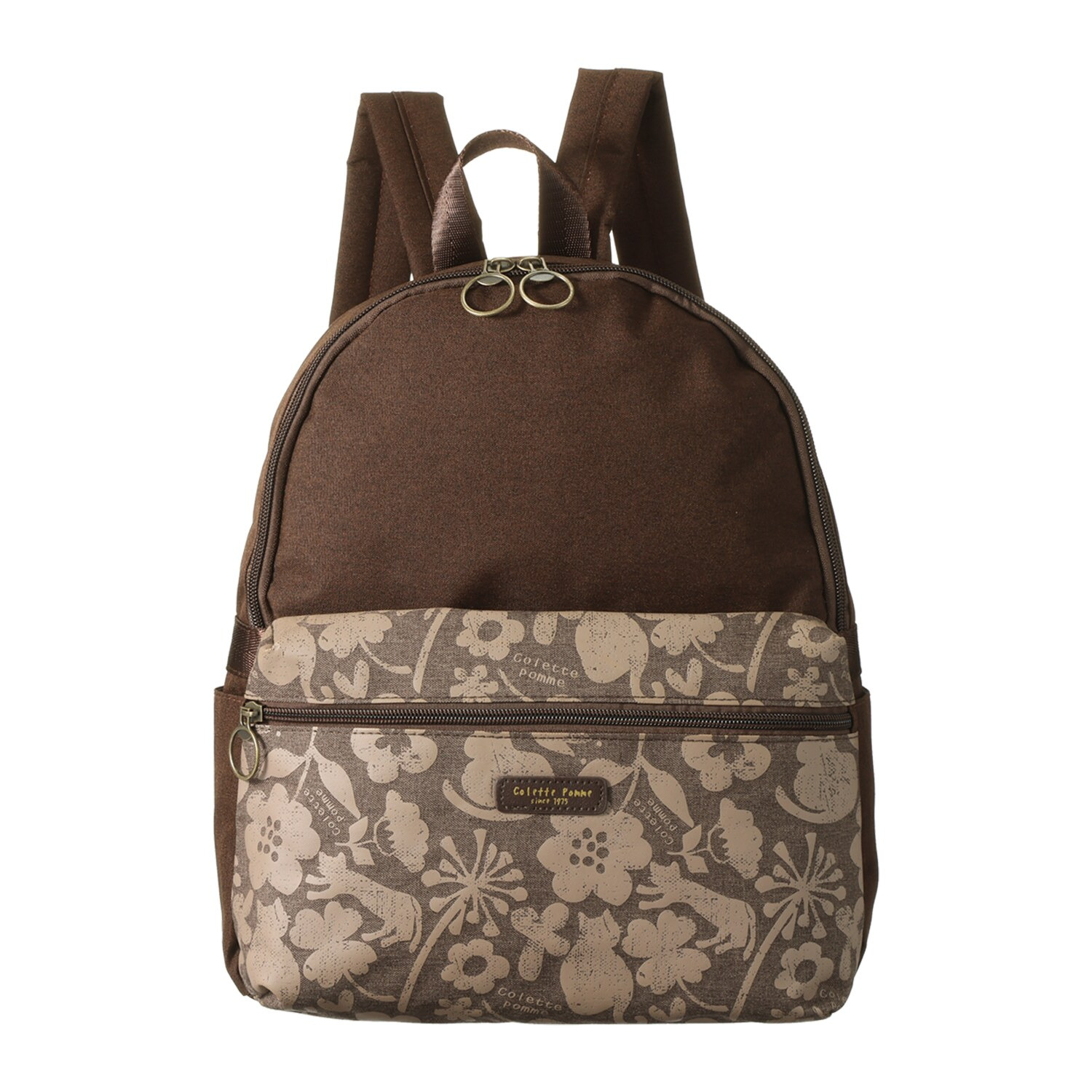 ダジュール ネコ＆花プリント リュック