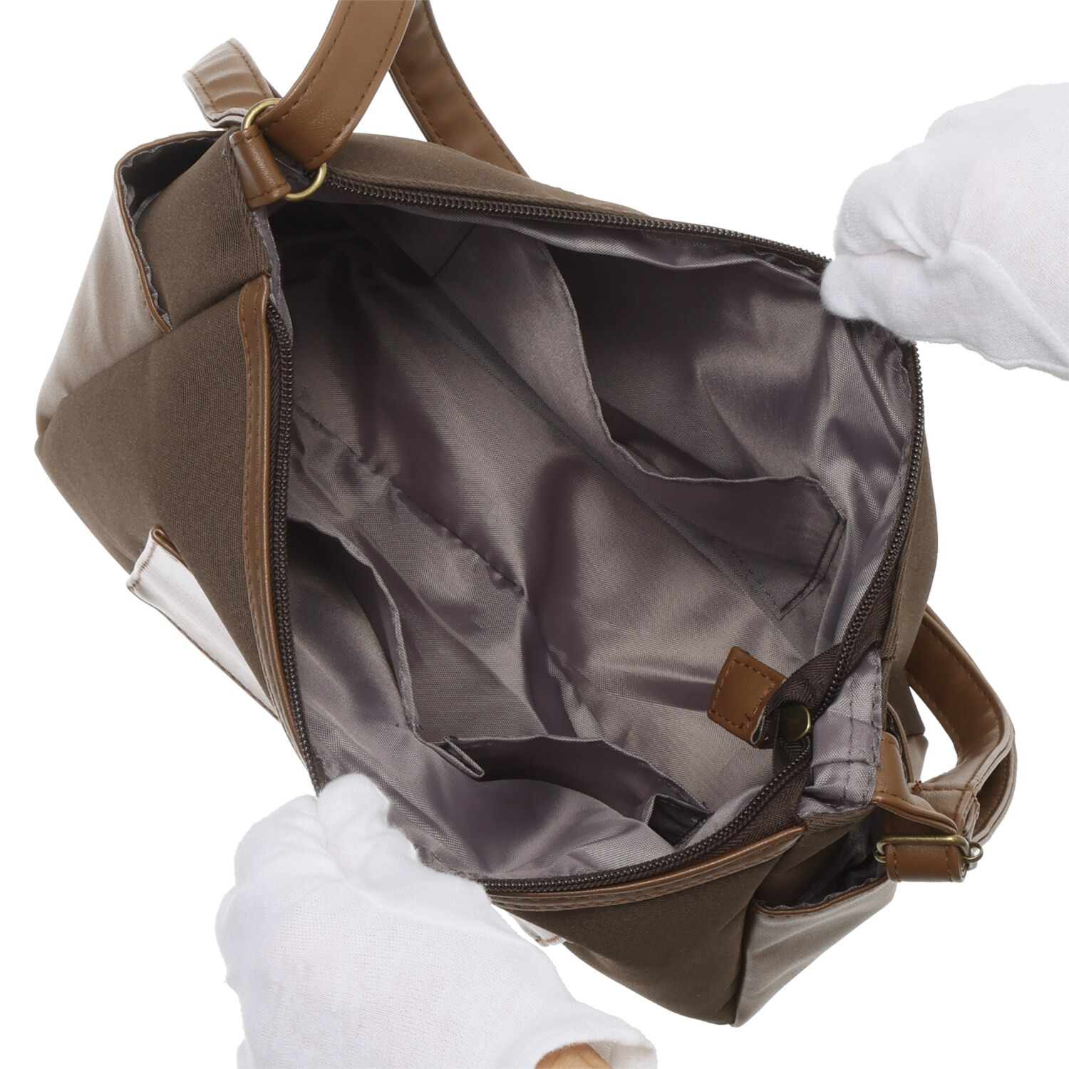 ダジュール ネコプリントポケット ショルダーバッグ