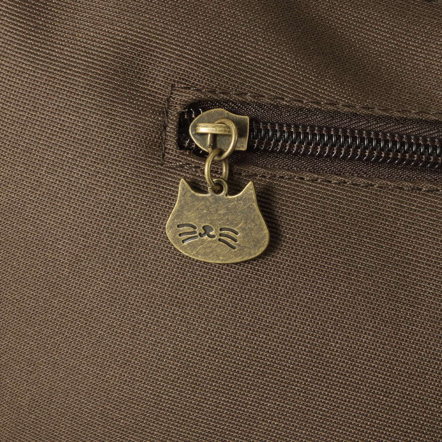 ダジュール ネコプリントポケット ショルダーバッグ