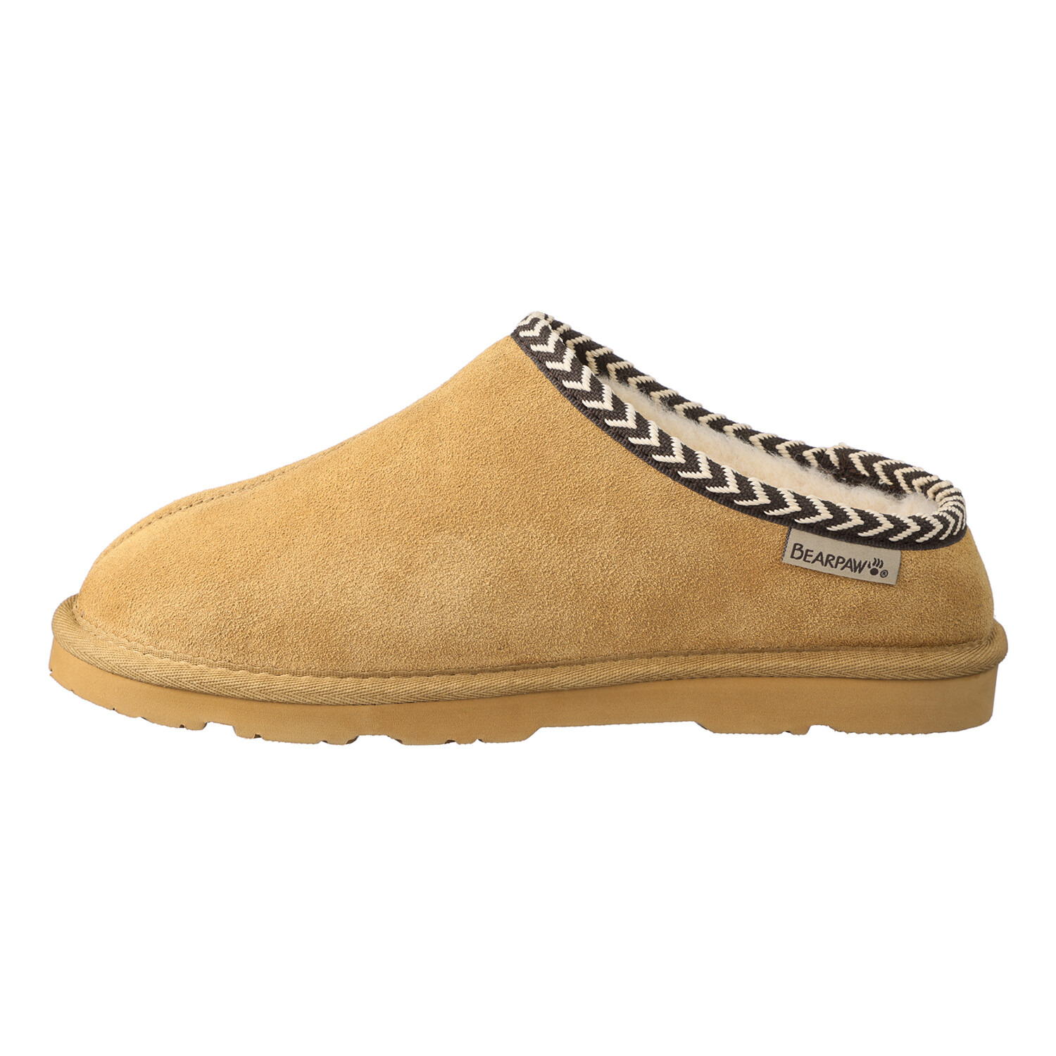 ベアパウ はっ水牛革スエード ムートン調 厚底スリッポンシューズ “タビタ”