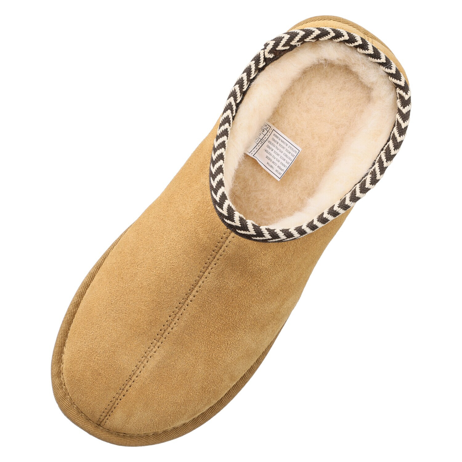 ベアパウ はっ水牛革スエード ムートン調 厚底スリッポンシューズ “タビタ”