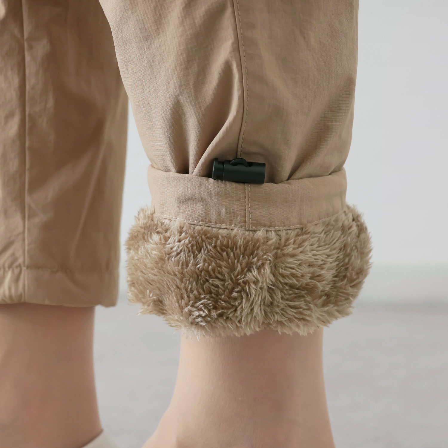 Ｋａｐｐａ ＵＶカット・はっ水 布帛リップストップ 裏シャギーパンツ