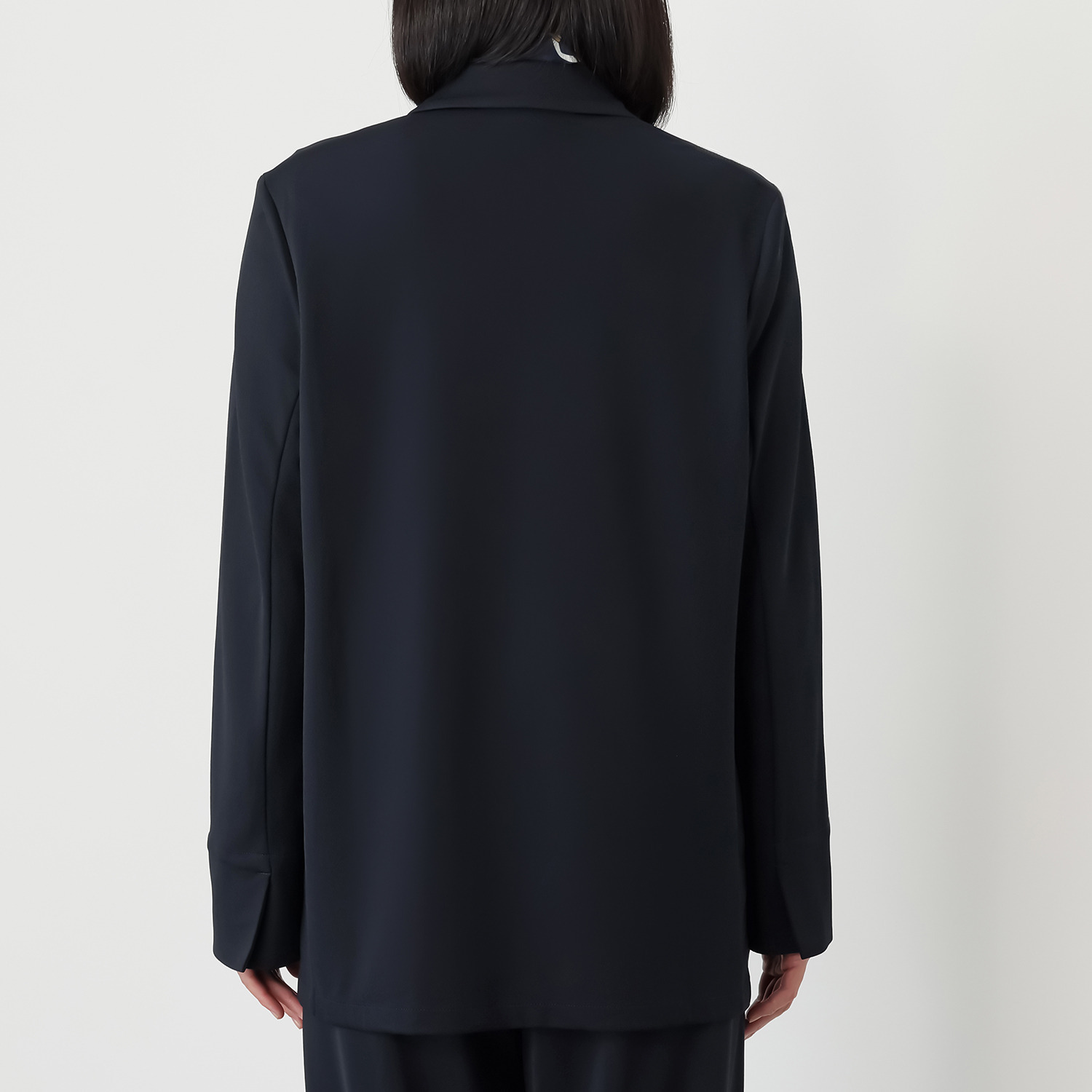 ヴィアッジャーレ ドレープジャージー ダブルフロント ライトテーラード ジャケット