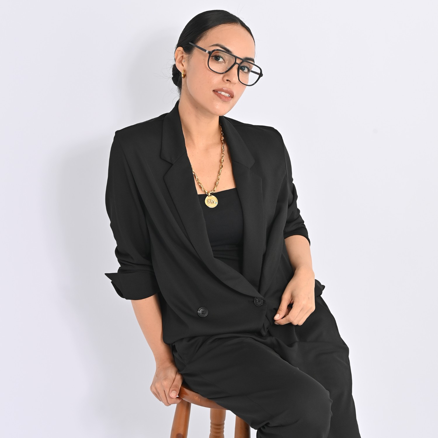 ヴィアッジャーレ ドレープジャージー ダブルフロント ライトテーラード ジャケット