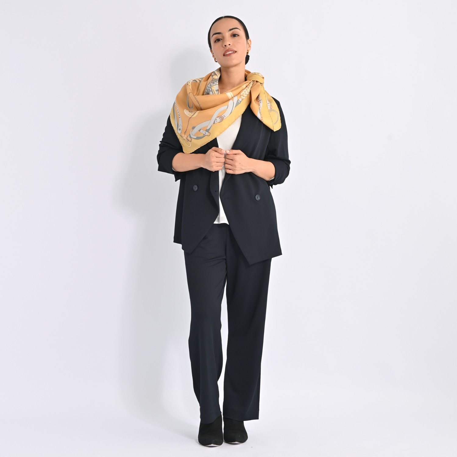 ヴィアッジャーレ ドレープジャージー ダブルフロント ライトテーラード ジャケット