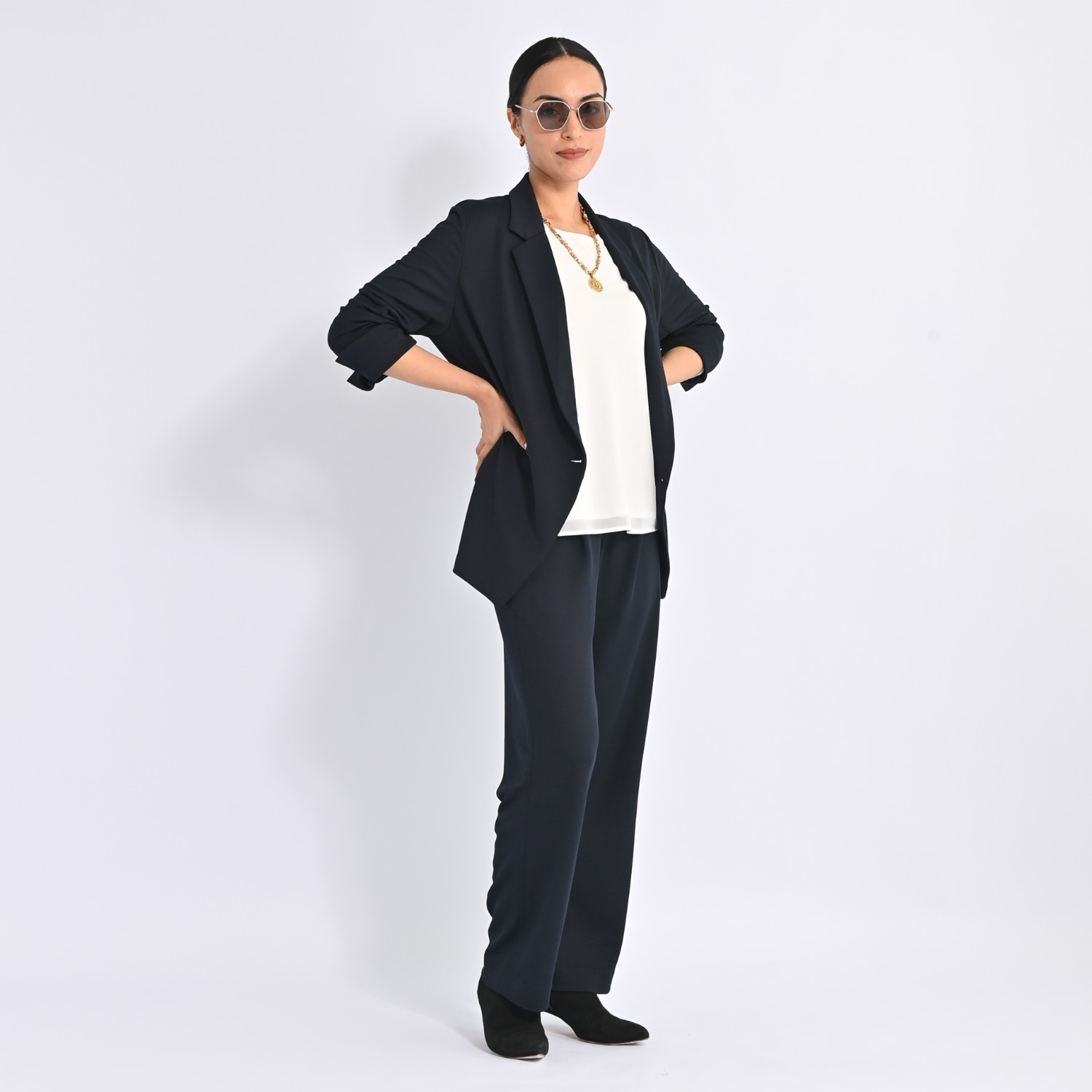 ヴィアッジャーレ チュールレイヤード ふんわりスリーブ プルオーバー