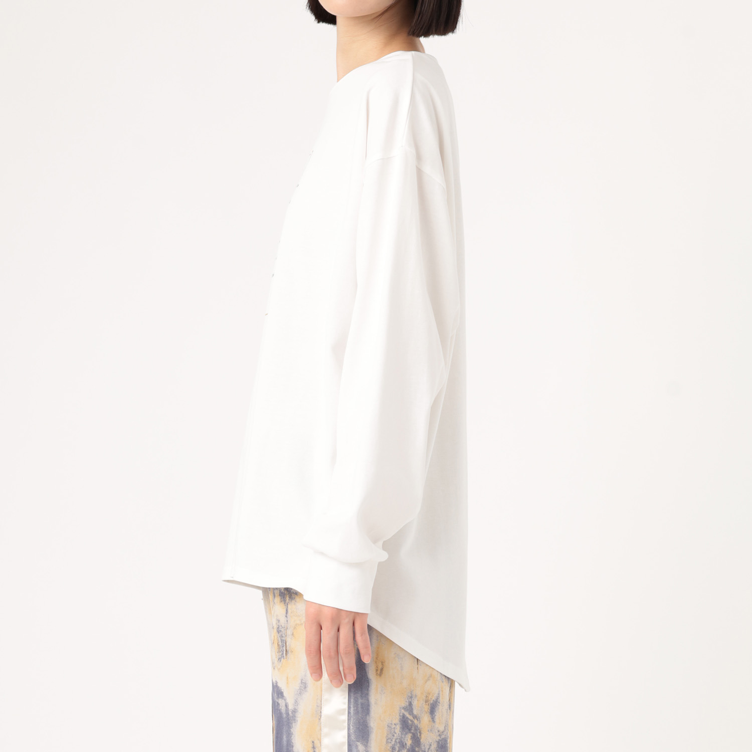 エピデミーク 箔プリント ロングＴシャツ