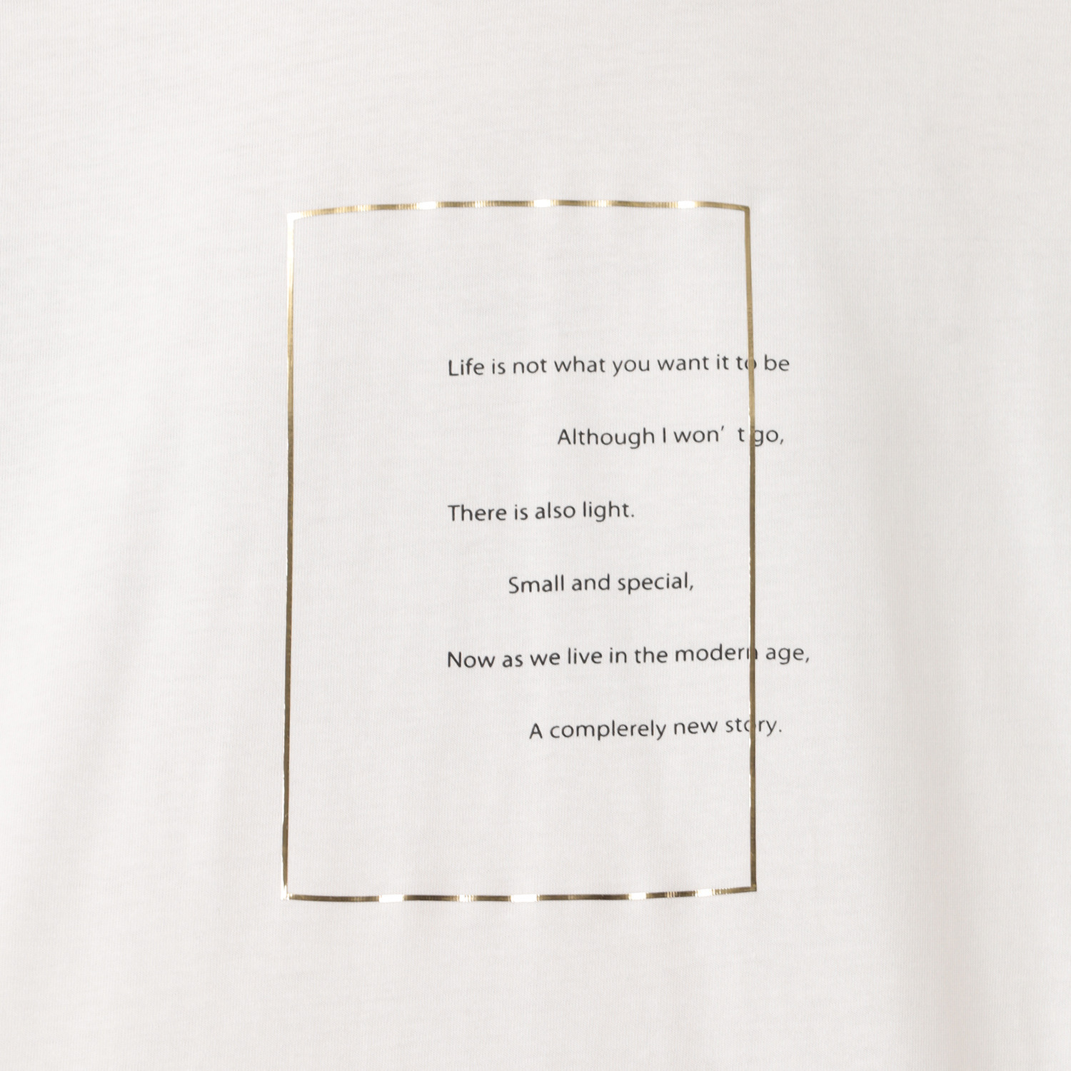 エピデミーク 箔プリント ロングＴシャツ