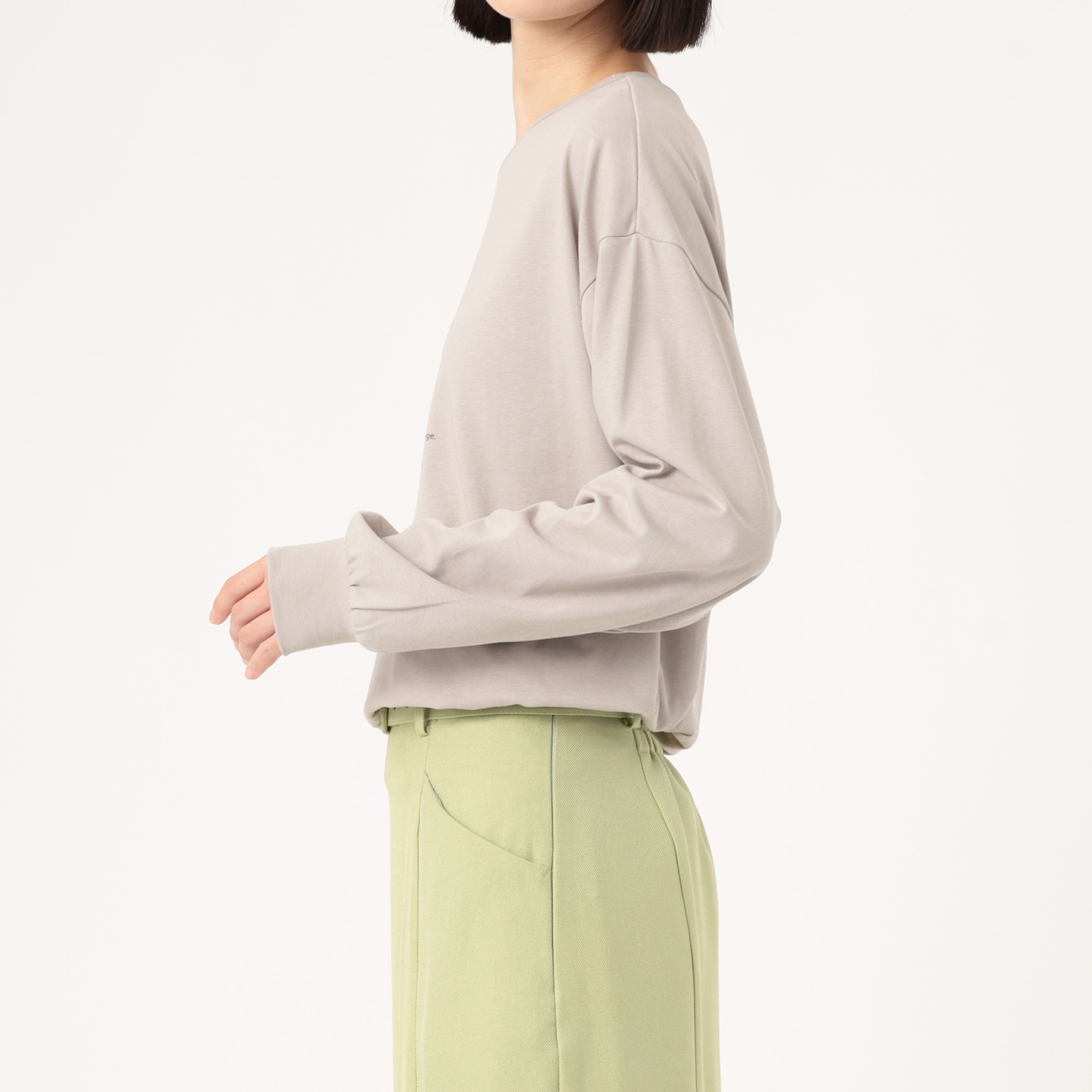 エピデミーク 箔プリント ロングＴシャツ