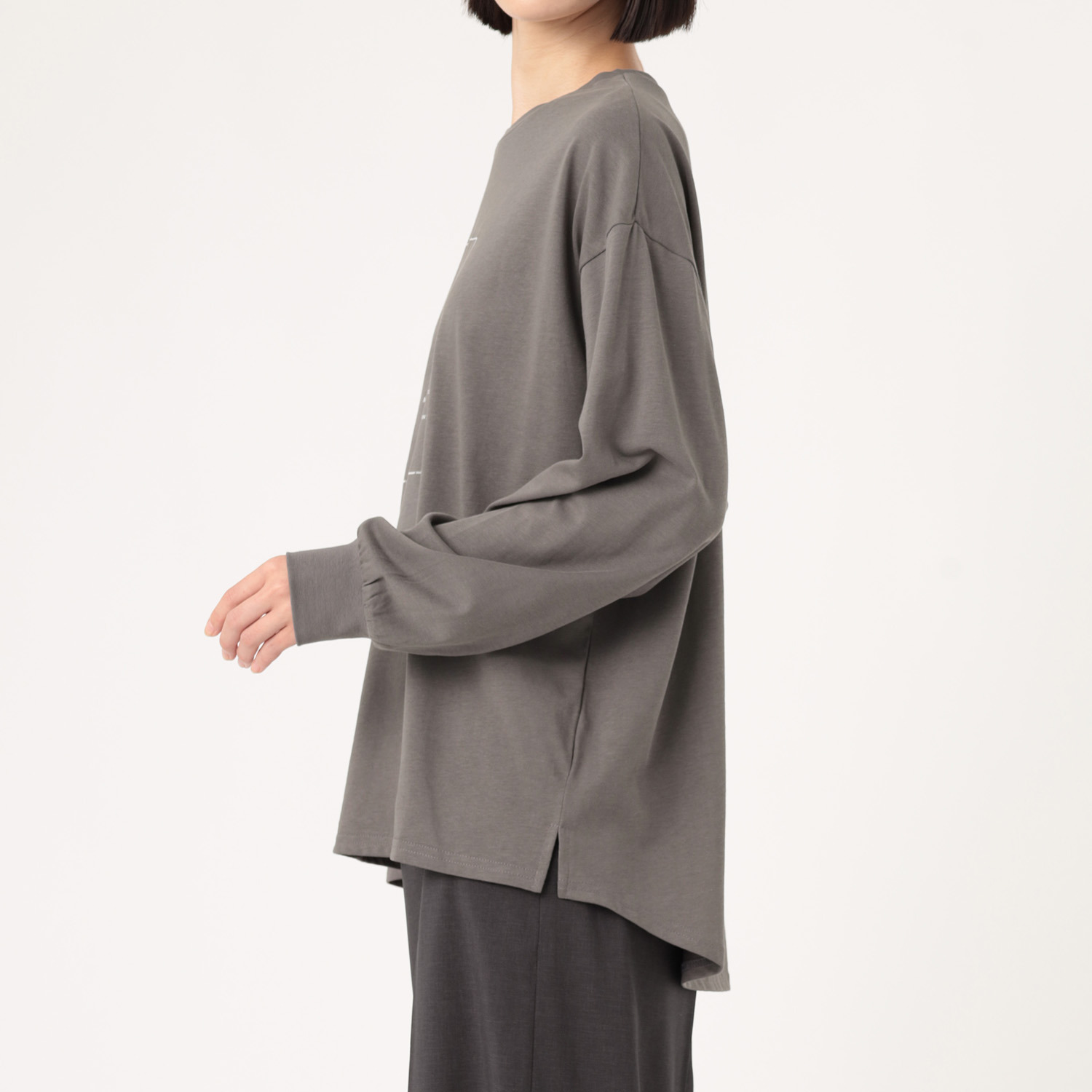 エピデミーク 箔プリント ロングＴシャツ