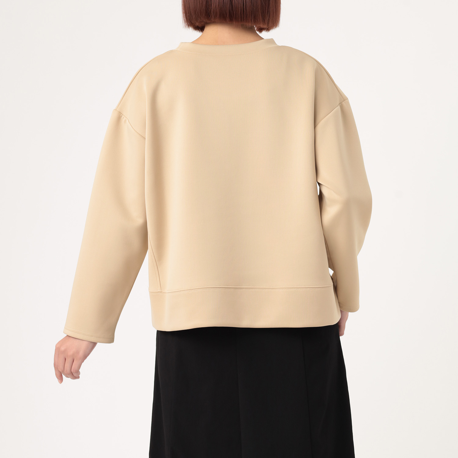 ダジュール ロゴプリント＆ビジュウ デザインプルオーバー