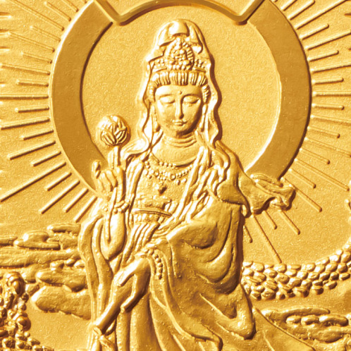 光則 純金製　小判 “龍上観音” ＜５ｇ＞