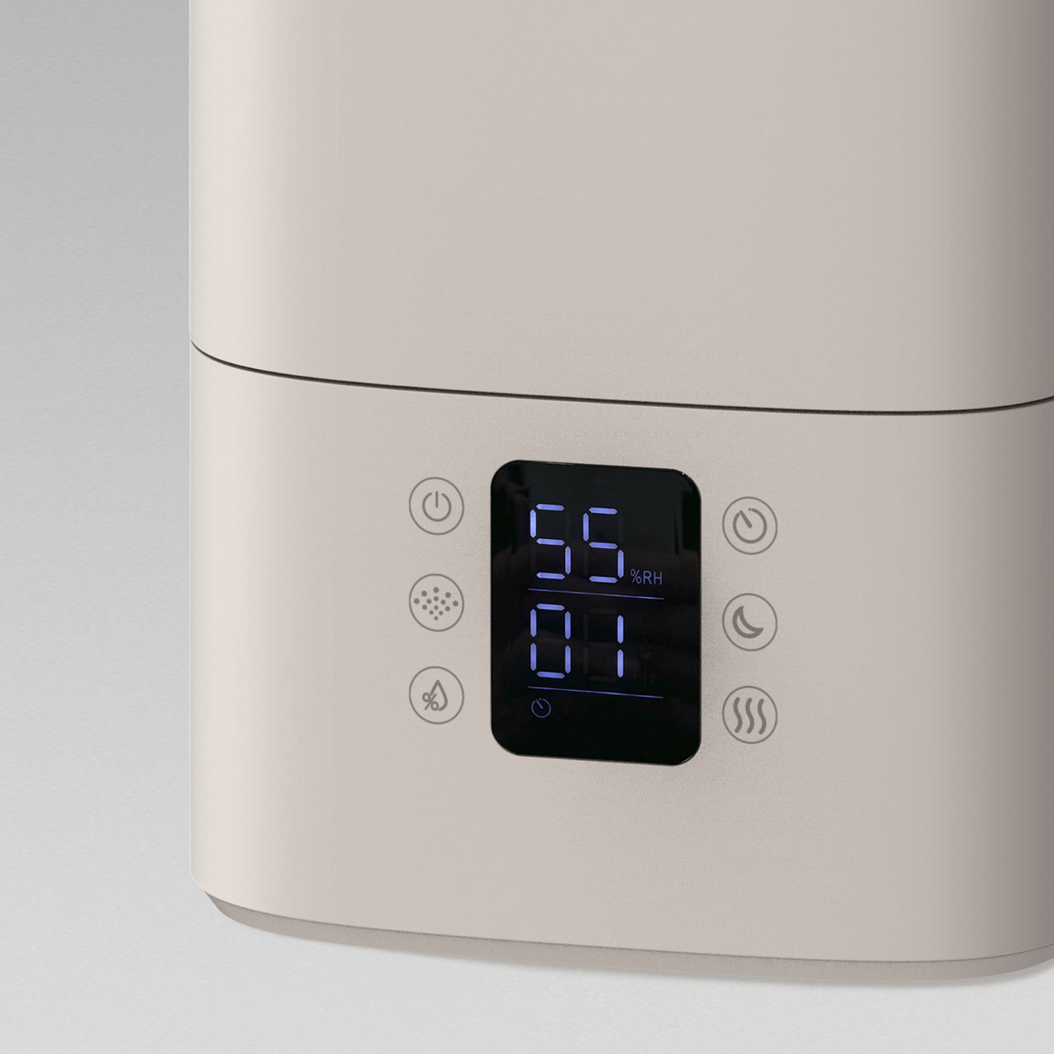 スリーアップ 上部給水式でラクラク給水 小型なのにパワフル加湿！ ディスプレイ付 ハイブリッド加湿器 ウッドモイスト ＨＢ−Ｔ２５８５