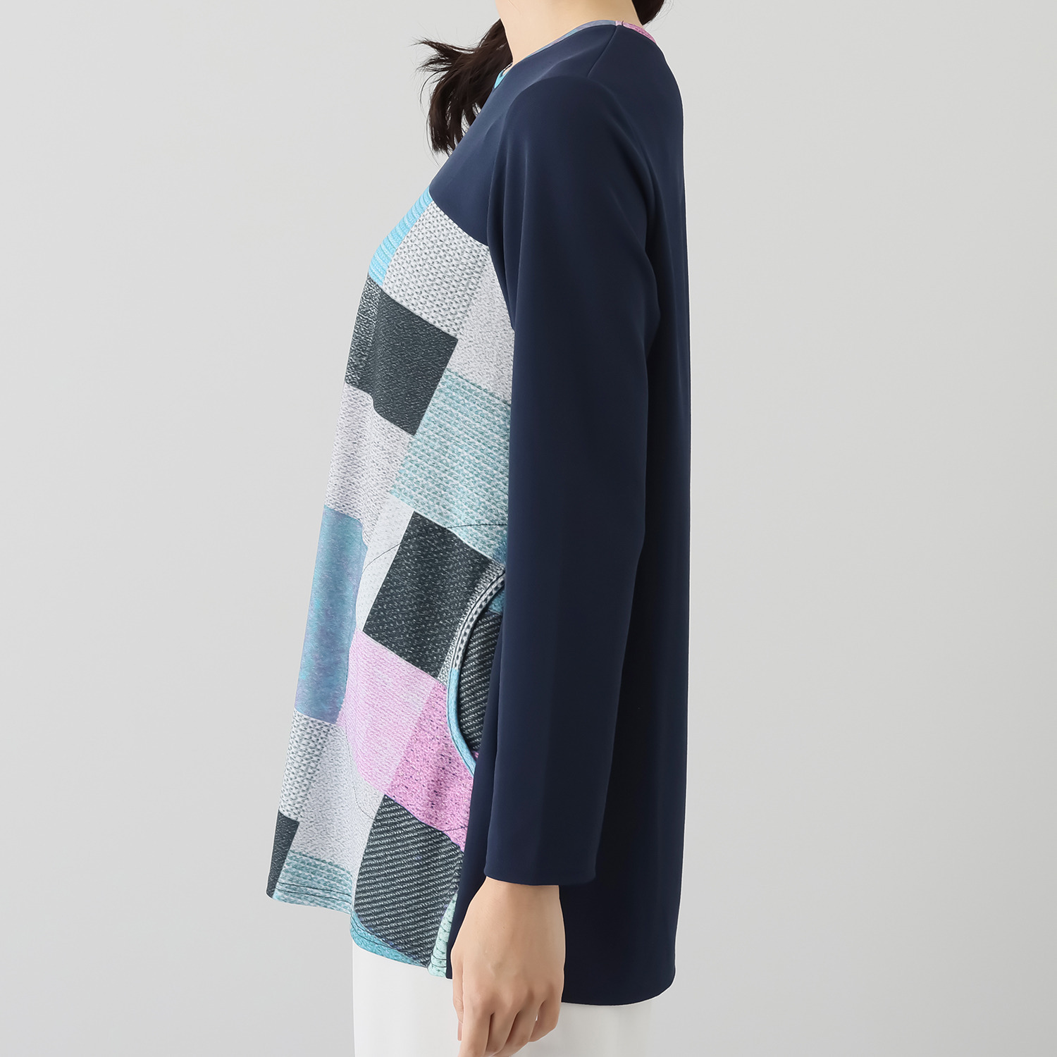 ダジュール プリント配色チュニック