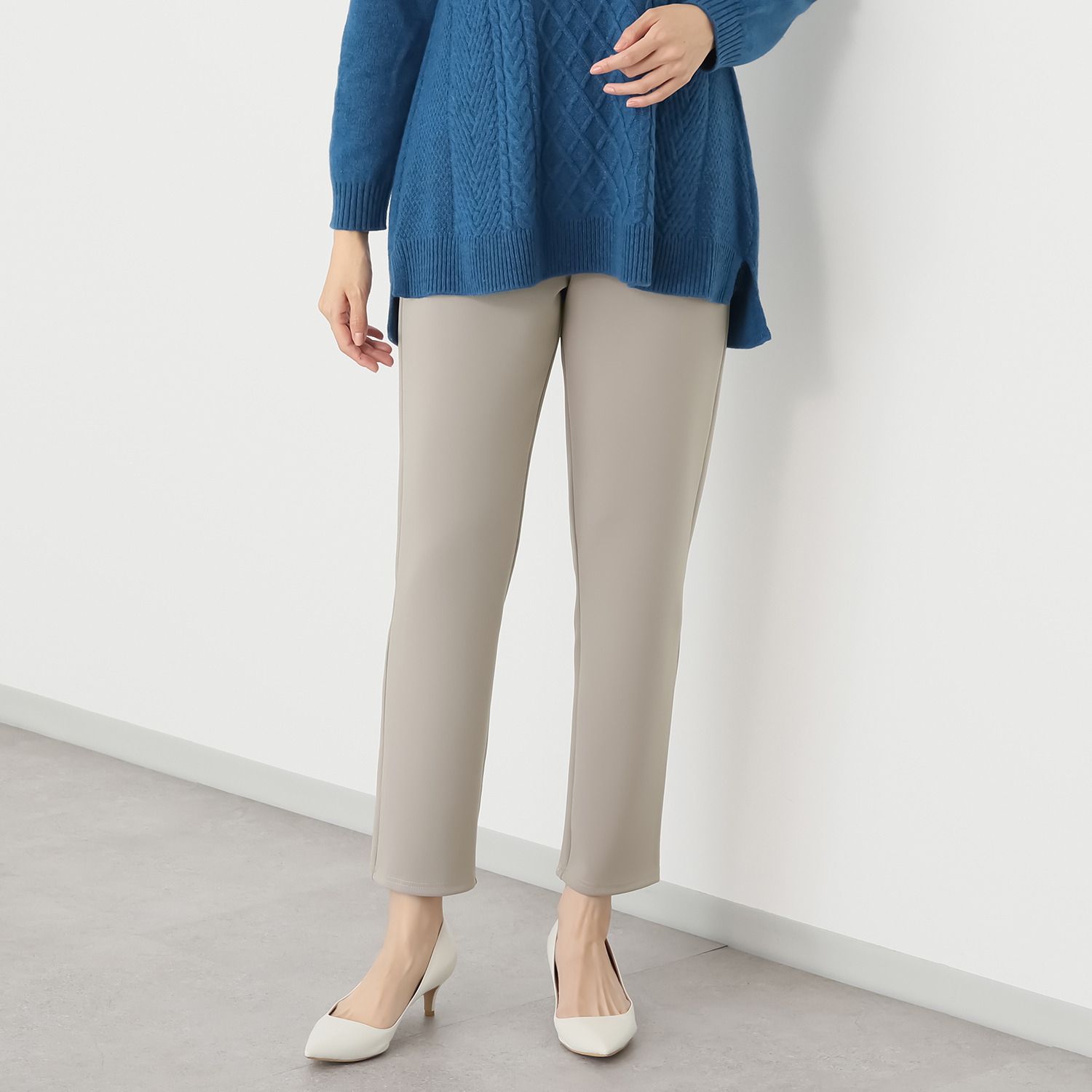 ダジュール 快適ストレートパンツ