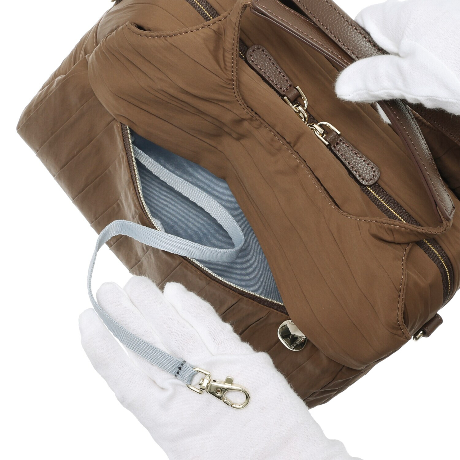 ミッシェル　クラン はっ水 シワプリーツ ２ウェイボストンバッグ