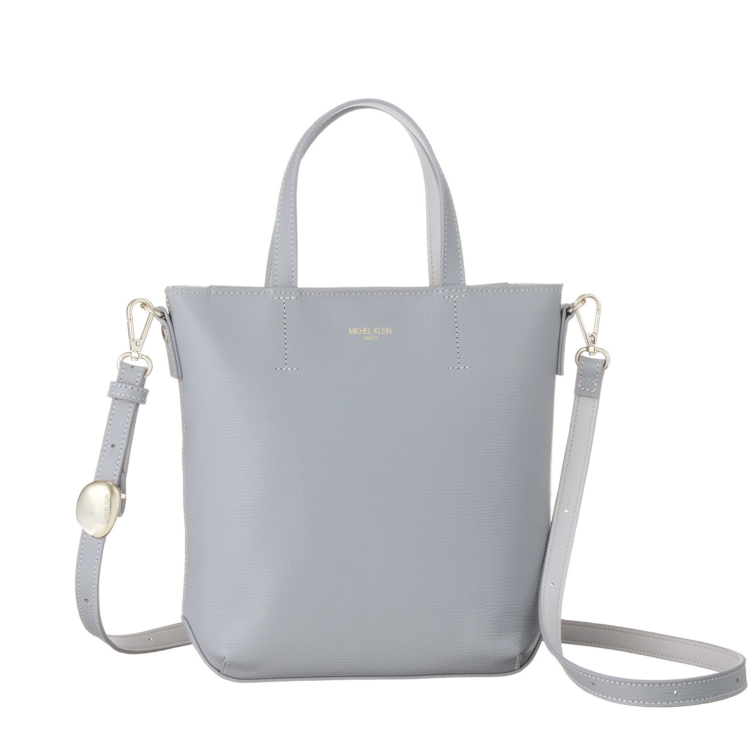 ミッシェル　クラン はっ水 牛革シュリンク型押し ２ウェイハンドバッグ