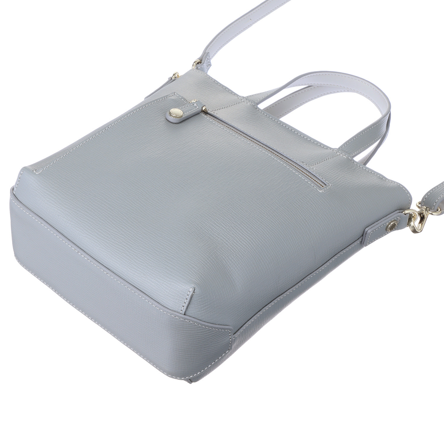 ミッシェル　クラン はっ水 牛革シュリンク型押し ２ウェイハンドバッグ