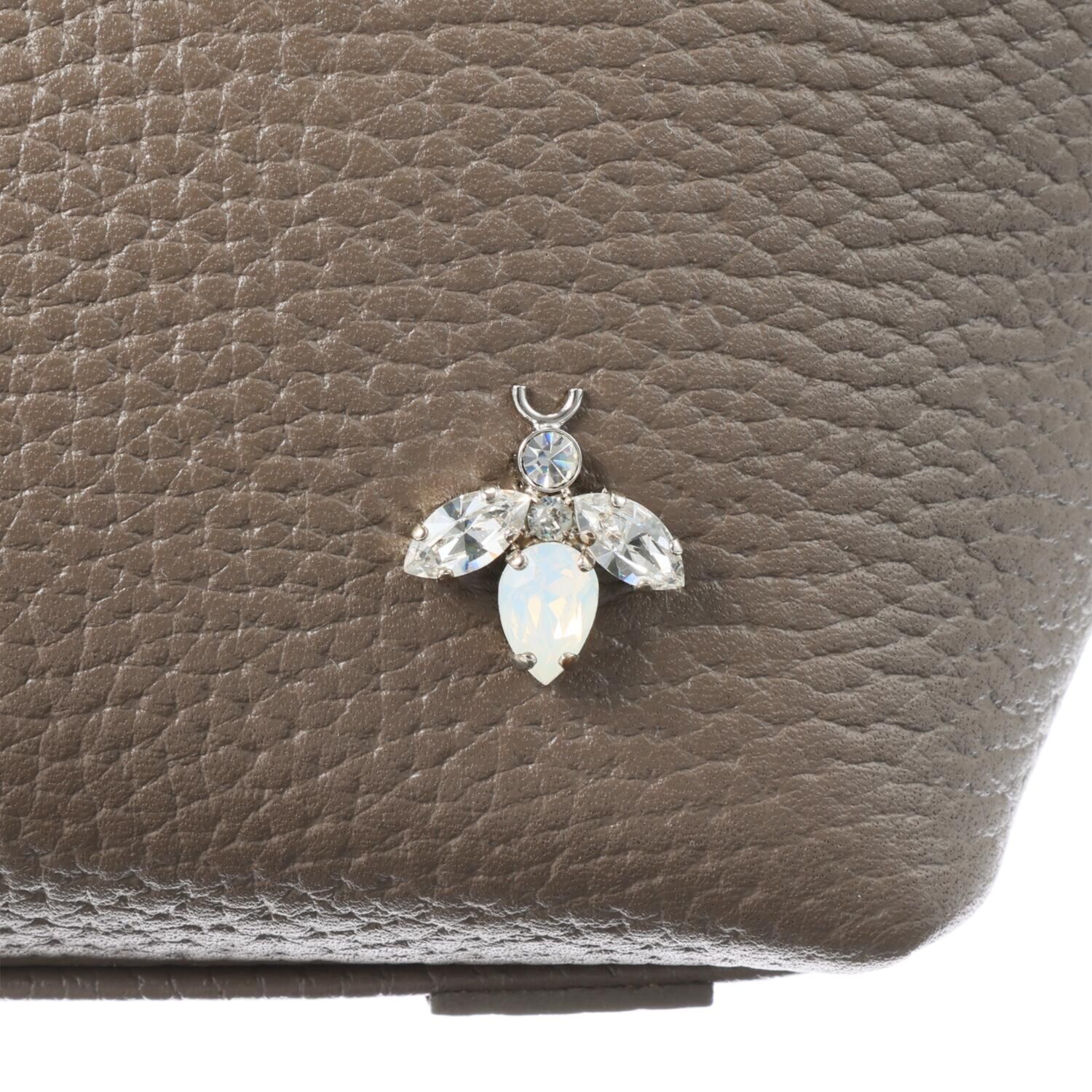 エーディーエムジェイ ＴＨＥ　ＢＥＥ 牛革シュリンク型押し ２ウェイ キューブミニトートバッグ