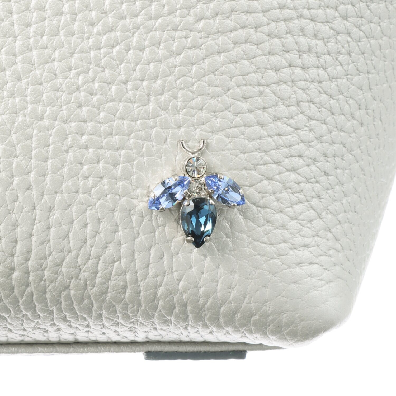 エーディーエムジェイ ＴＨＥ　ＢＥＥ 牛革シュリンク型押し ２ウェイ キューブミニトートバッグ