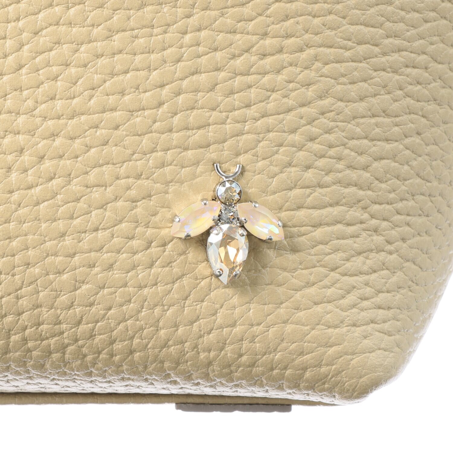 エーディーエムジェイ ＴＨＥ　ＢＥＥ 牛革シュリンク型押し ２ウェイ キューブミニトートバッグ