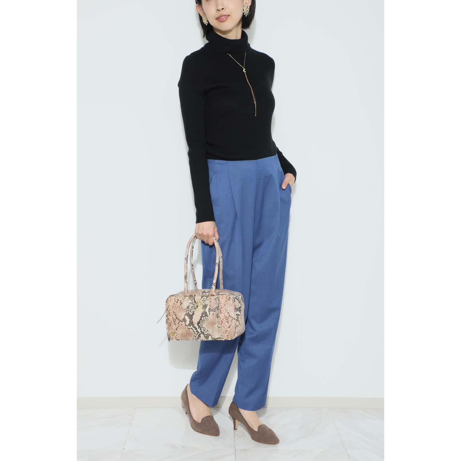 エーディーエムジェイ イタリアンレザー 全開ショルダーボストン