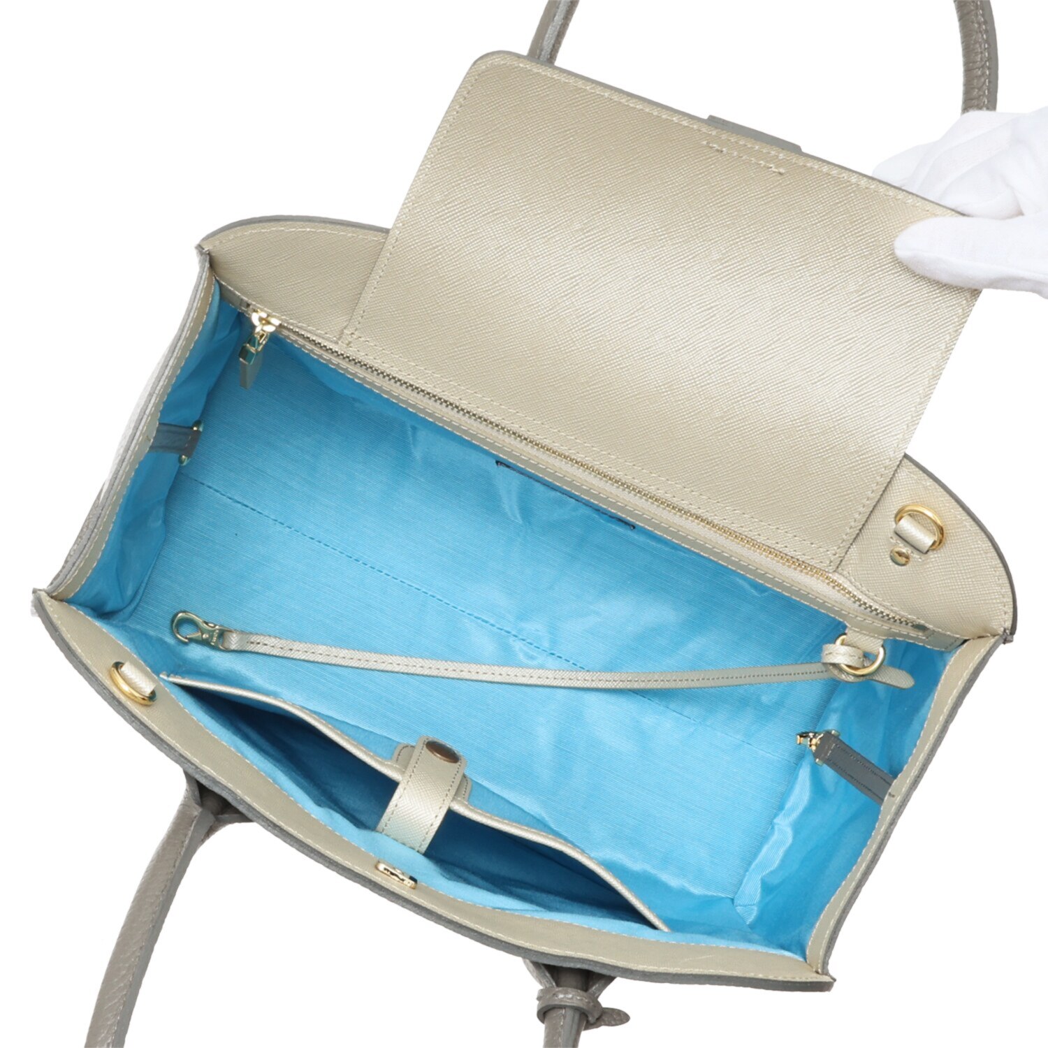 エーディーエムジェイ 牛革シュリンク型押し ニュートートバッグ