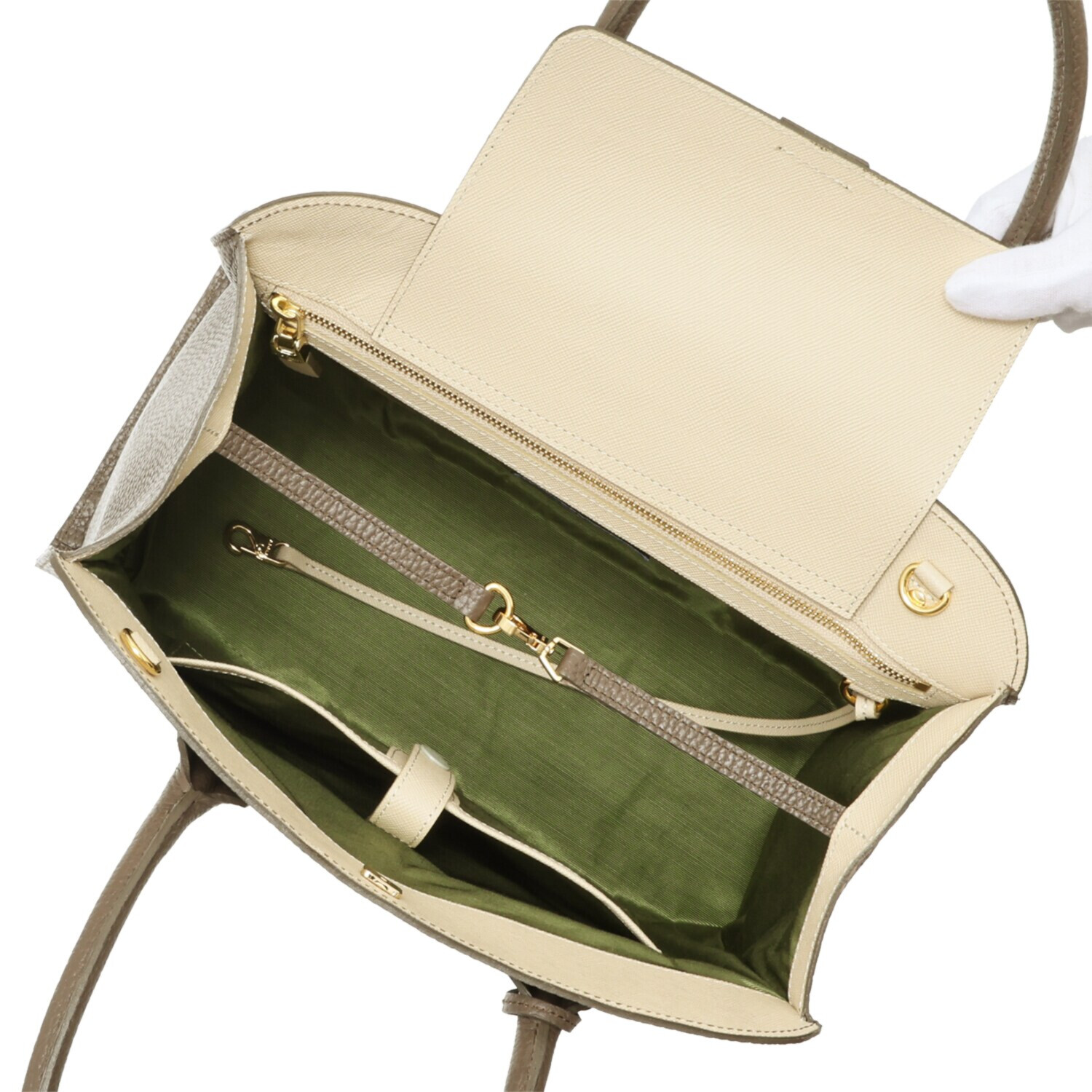 エーディーエムジェイ 牛革シュリンク型押し ニュートートバッグ