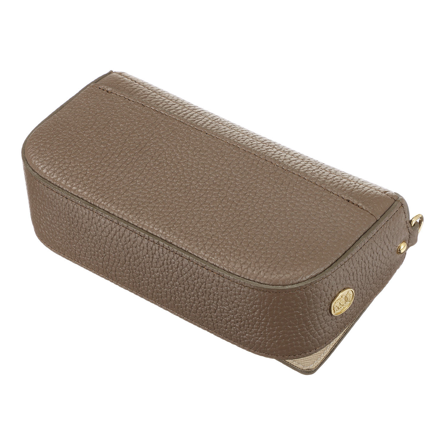 エーディーエムジェイ 牛革シュリンク型押し ２ウェイ ミニショルダーバッグ