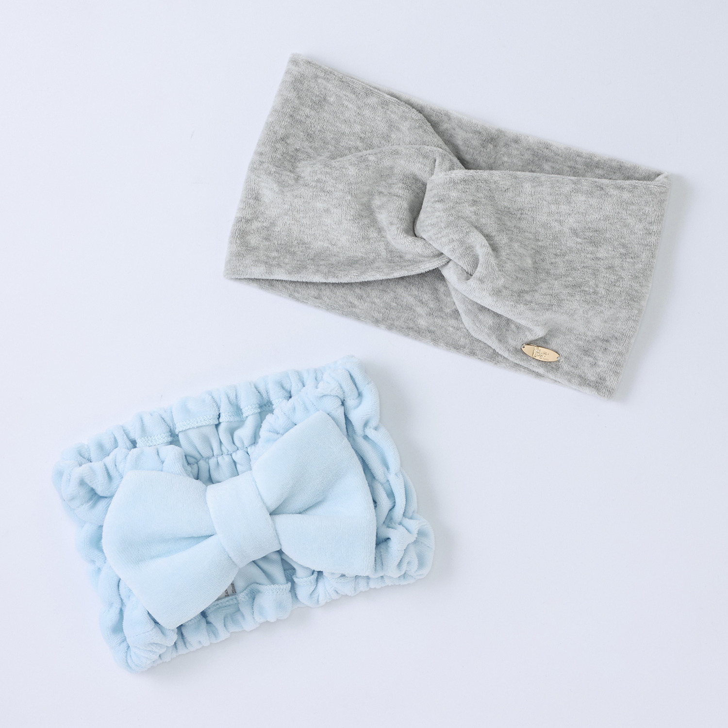 ナルエー コットンベロア ヘアバンド２個セット