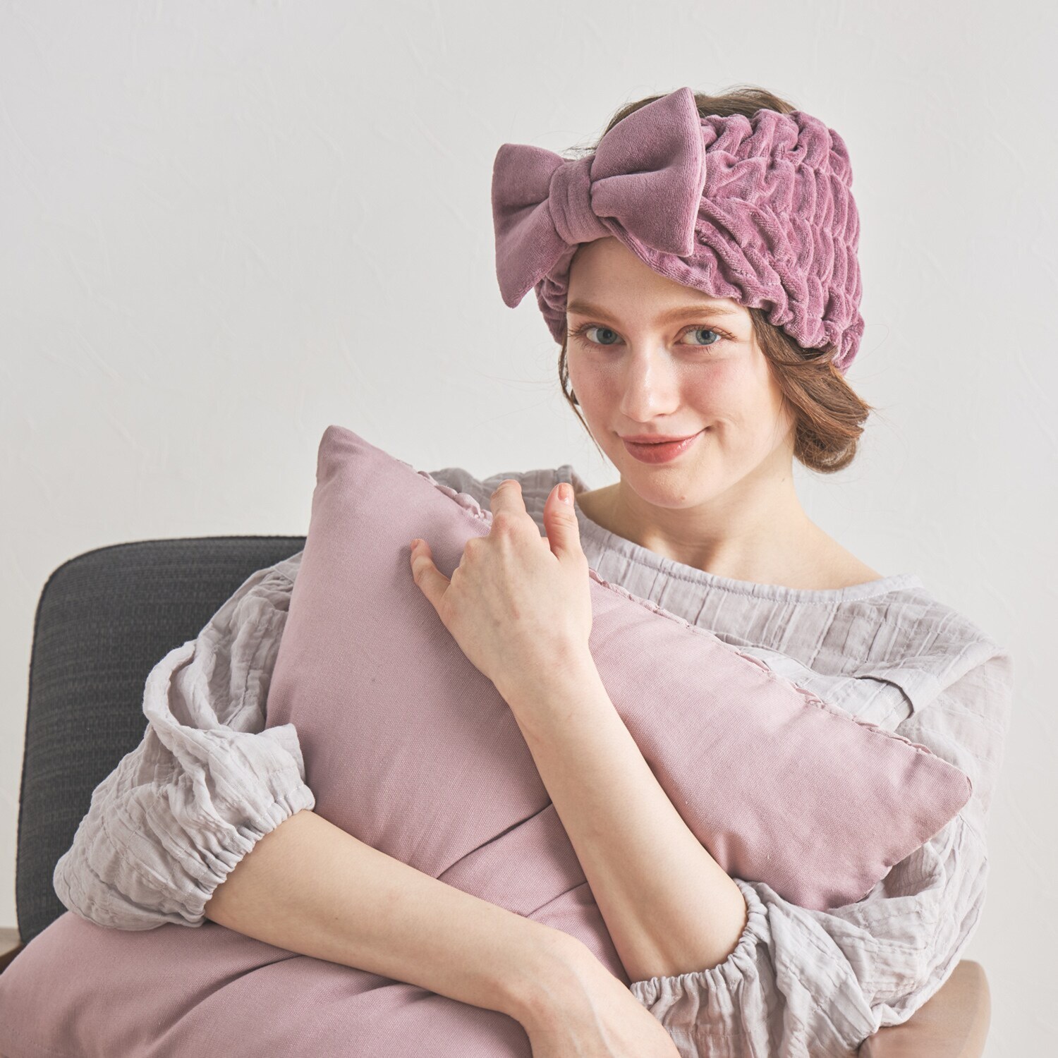 ナルエー コットンベロア ヘアバンド２個セット