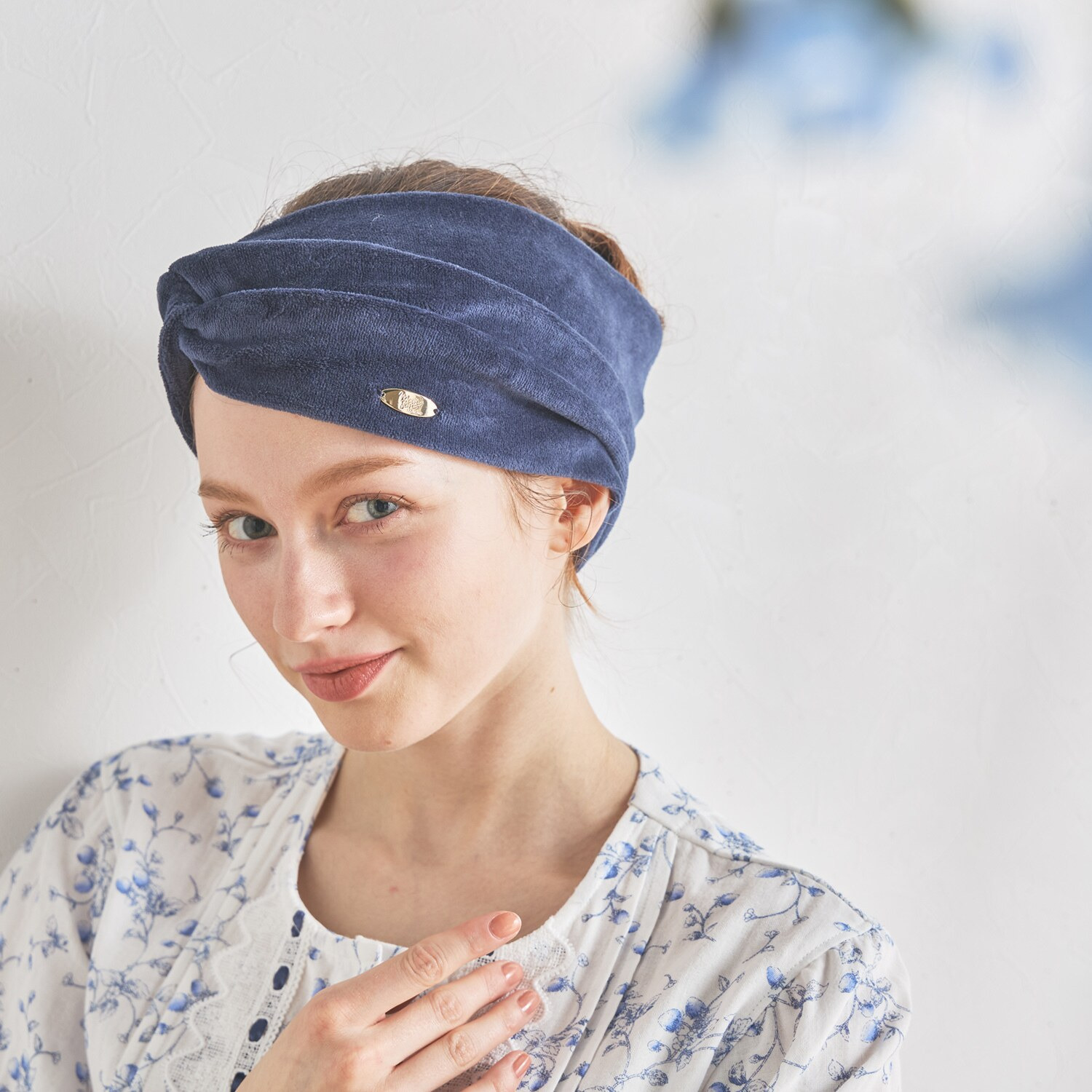 ナルエー コットンベロア ヘアバンド２個セット