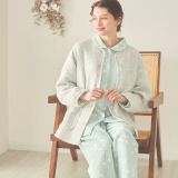 ナルエー 綿混・中綿入り接結 カーディガン＆...