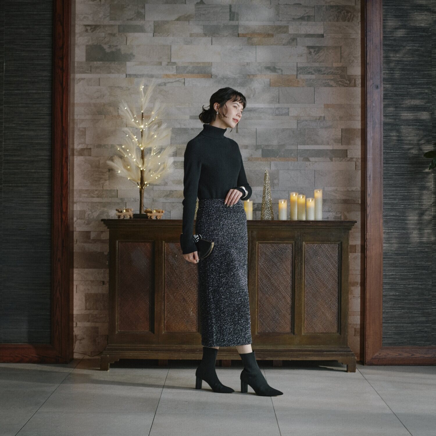 亀　恭子セレクト！ ベルタアットリーチェ 内モンゴル産 カシミヤ１００％ リブニットプルオーバー