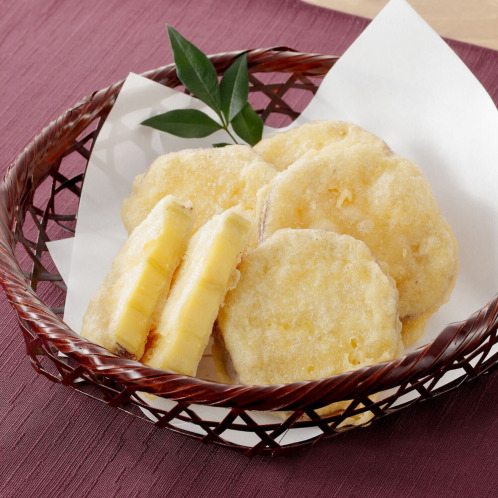 カラッと薄衣 ふぞろいの 国産さつまいもの天ぷら カラッと薄衣 ふぞろいの 国産さつまいもの天ぷら