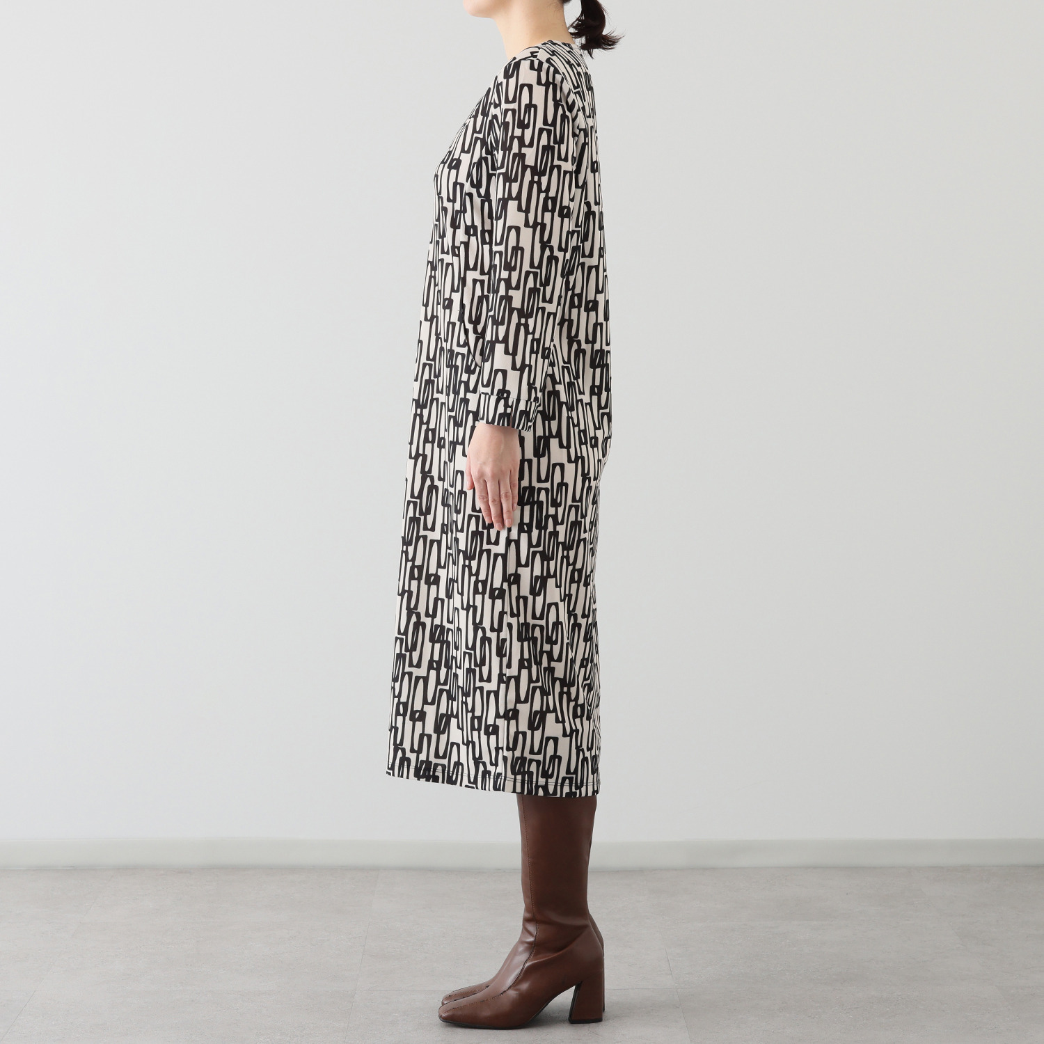 レイメイヤーズ イタリア製 プリントワンピース