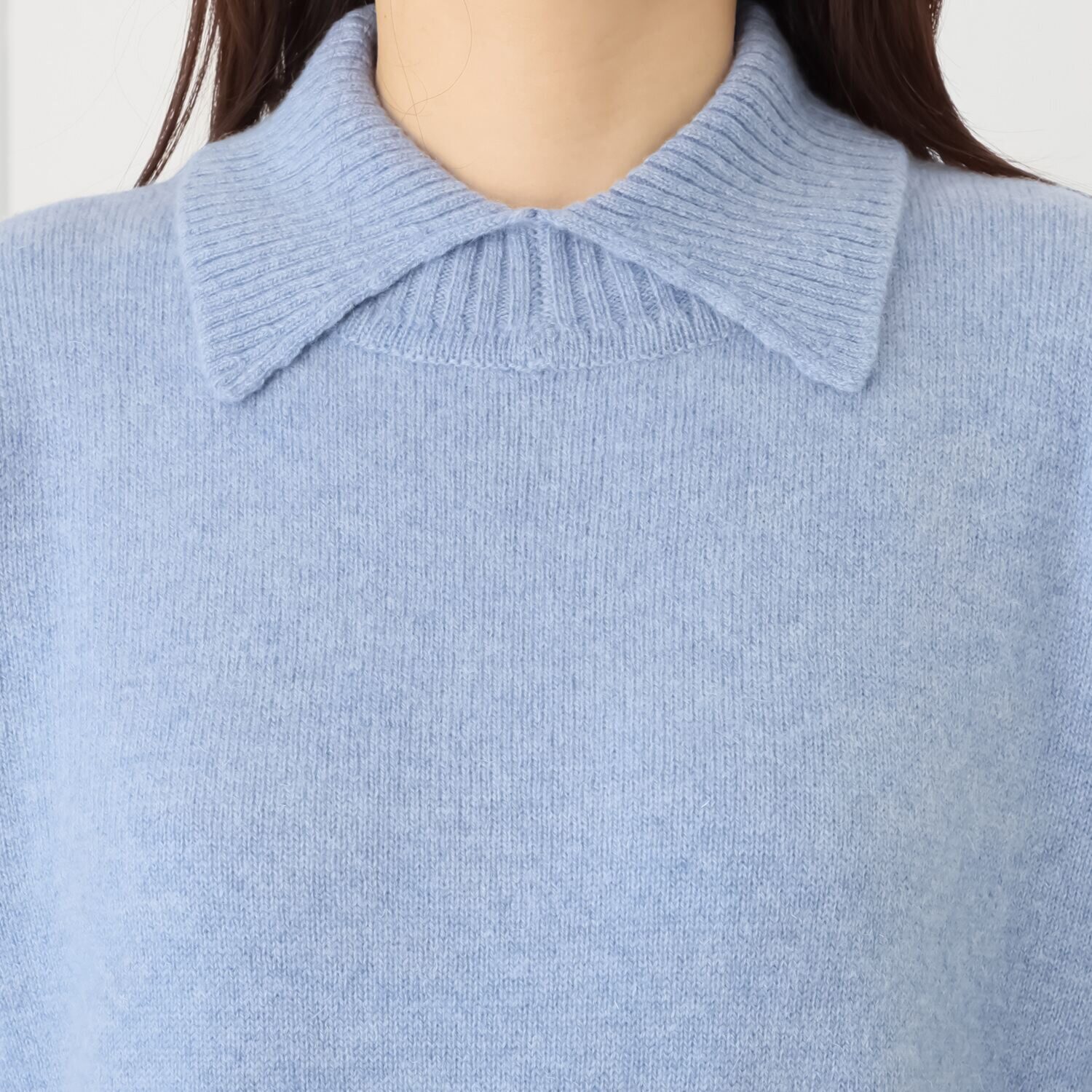 エヌエフ 自社牧場で育った ウールカシミヤ タートルネック ワンピース