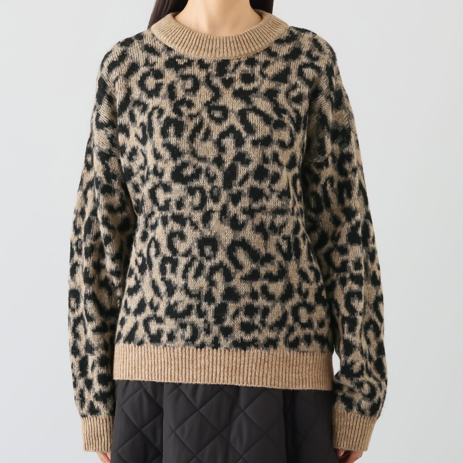 レイメイヤーズ イタリア製 アニマル柄 ニットプルオーバー