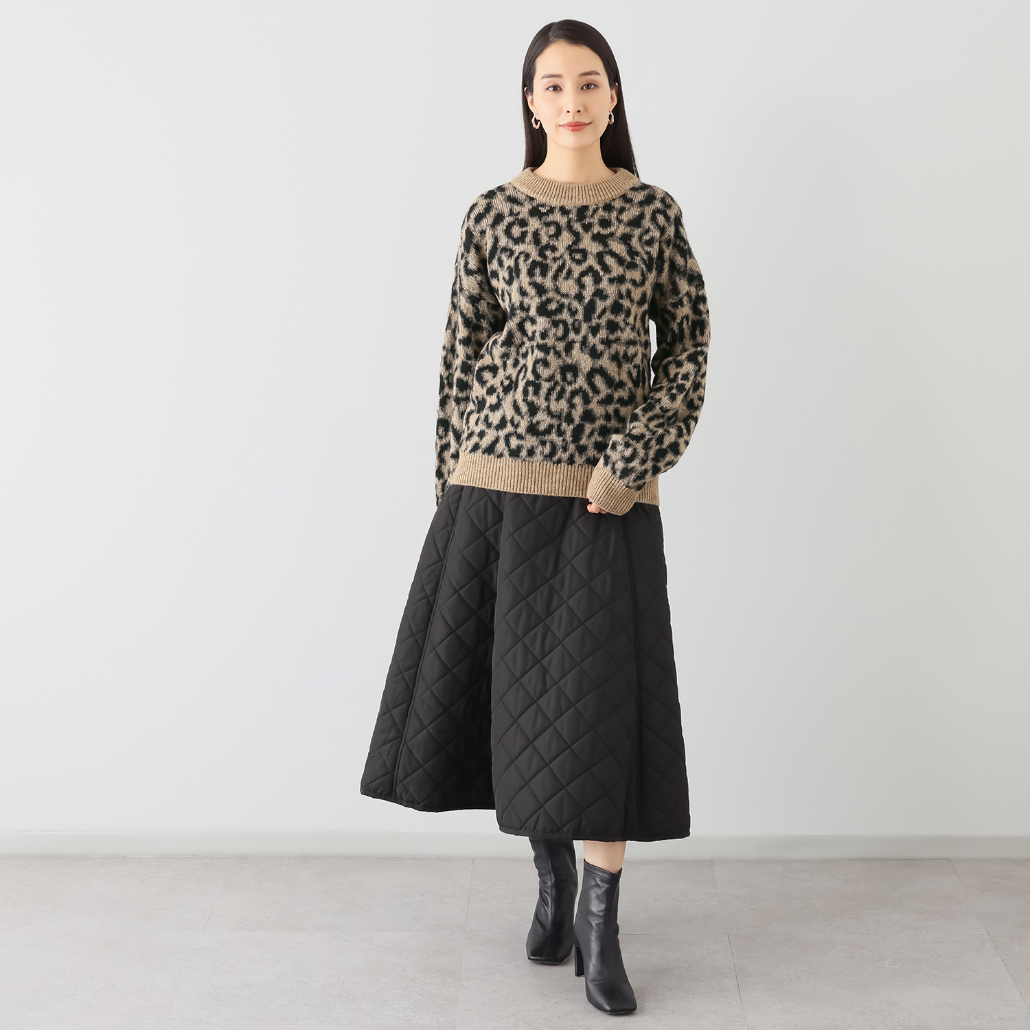 レイメイヤーズ イタリア製 アニマル柄 ニットプルオーバー