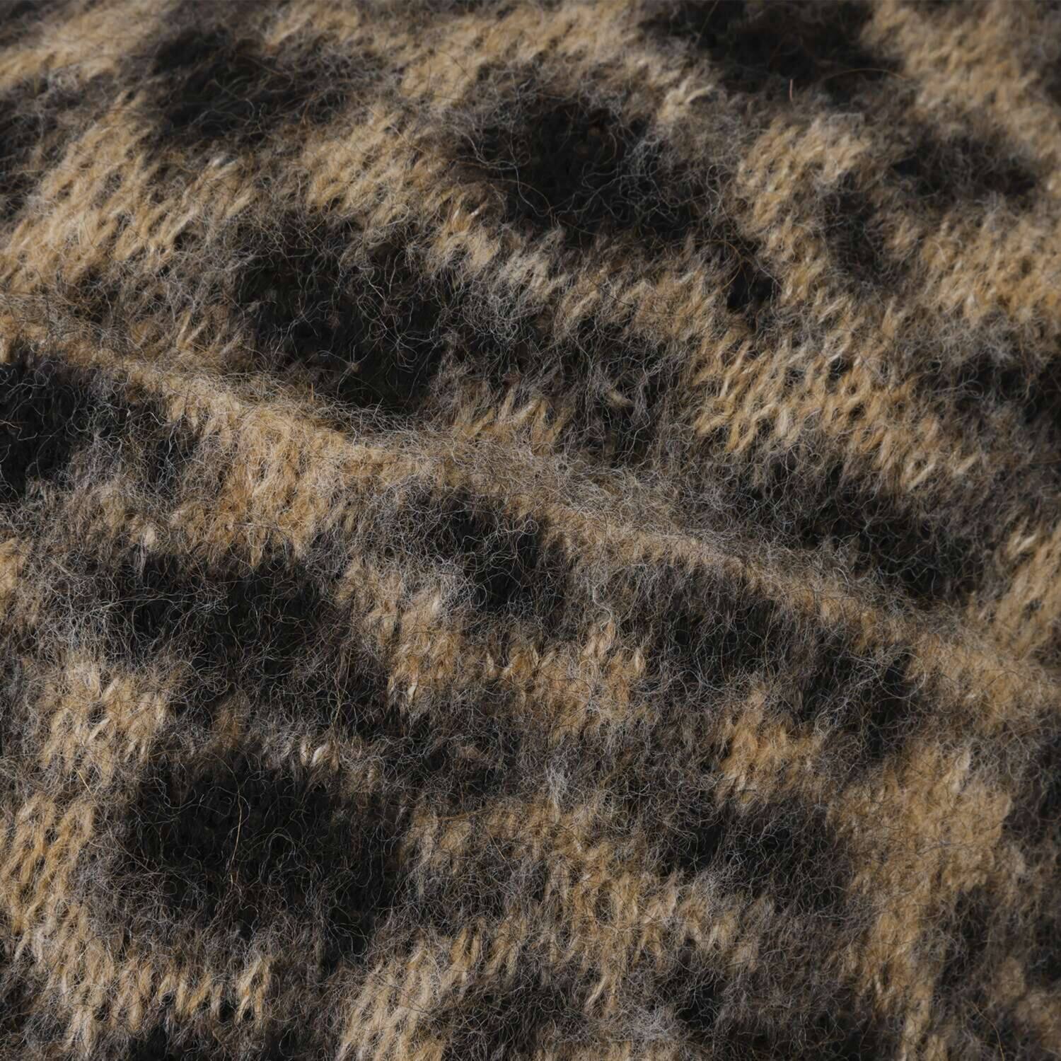 レイメイヤーズ イタリア製 アニマル柄ニット帽子