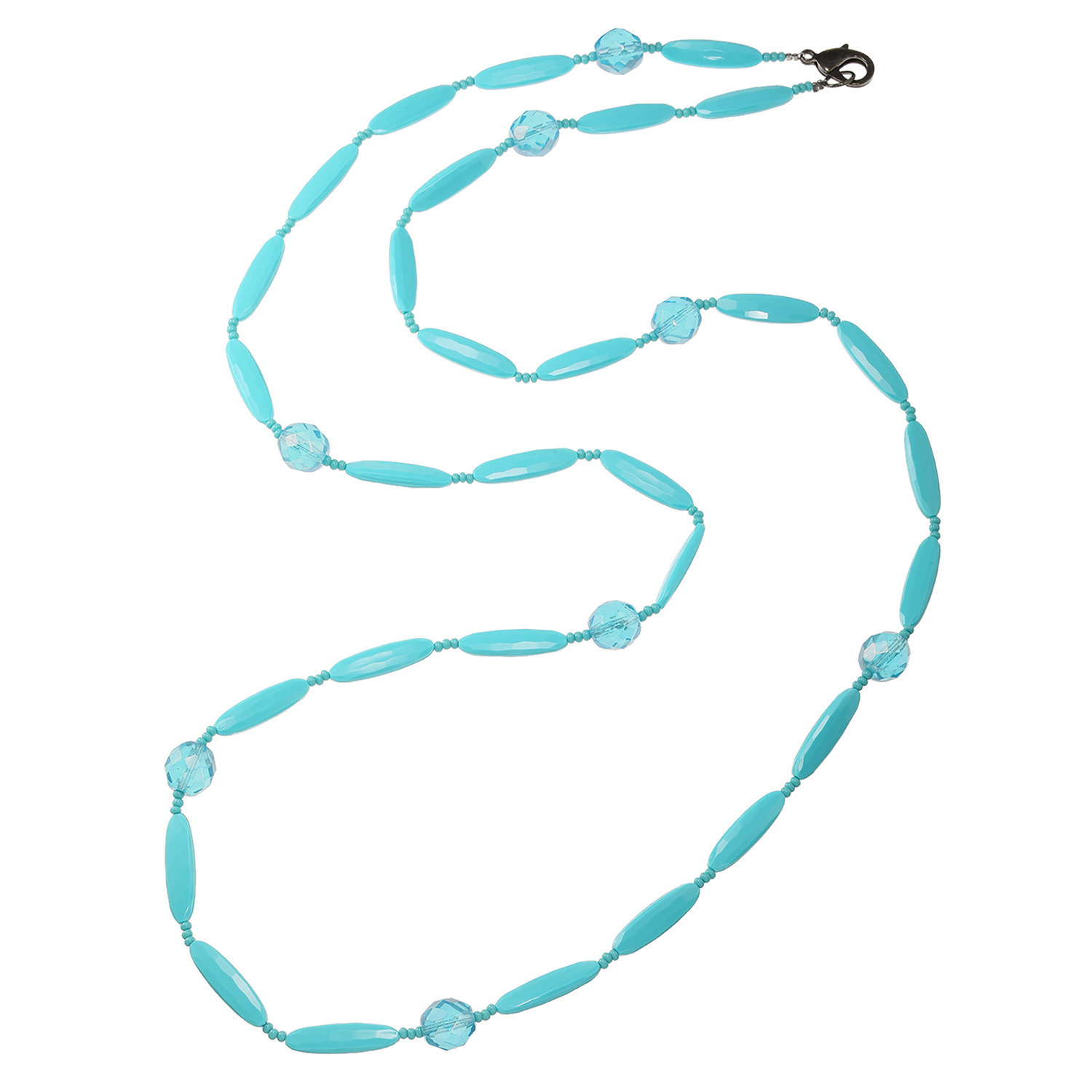 アビステ ウンゲル社 ガラスビーズ スーパーロングネックレス