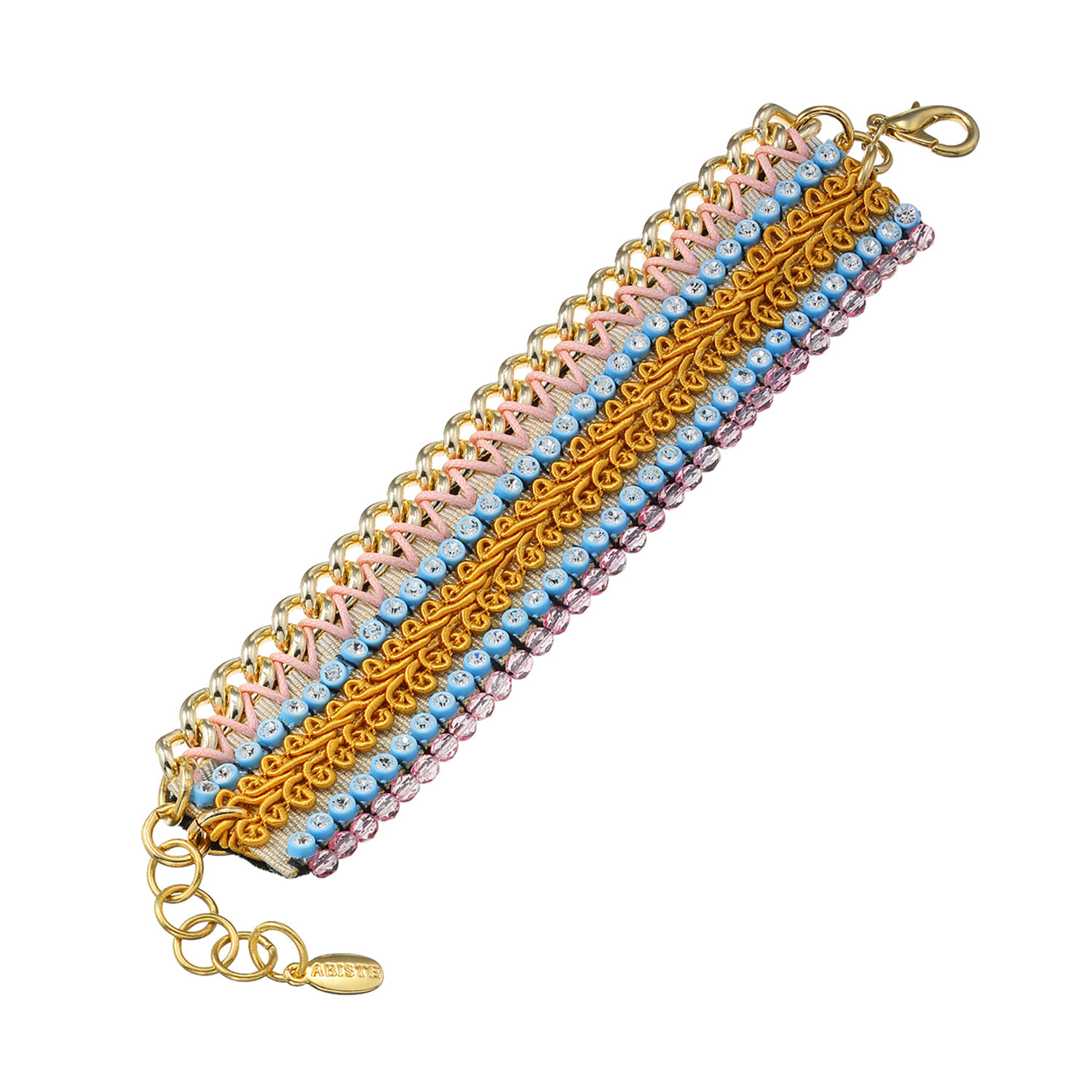 アビステ ビジュウ キャンディーポップカラー レースデザイン ブレスレット