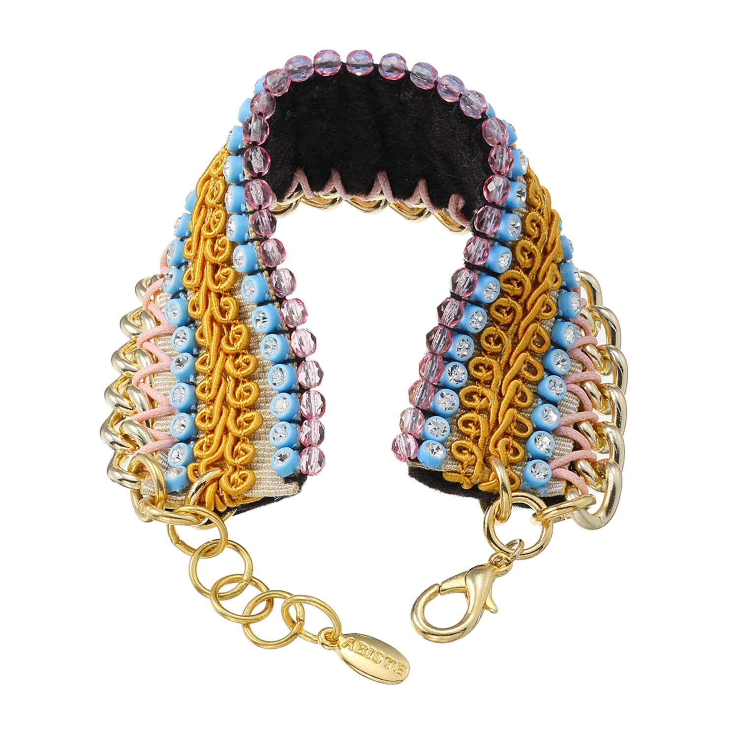 アビステ ビジュウ キャンディーポップカラー レースデザイン ブレスレット