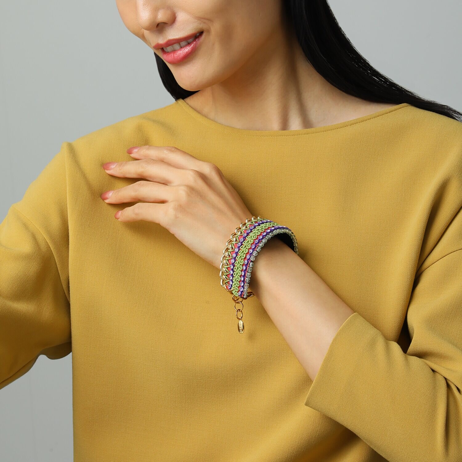 アビステ ビジュウ キャンディーポップカラー レースデザイン ブレスレット