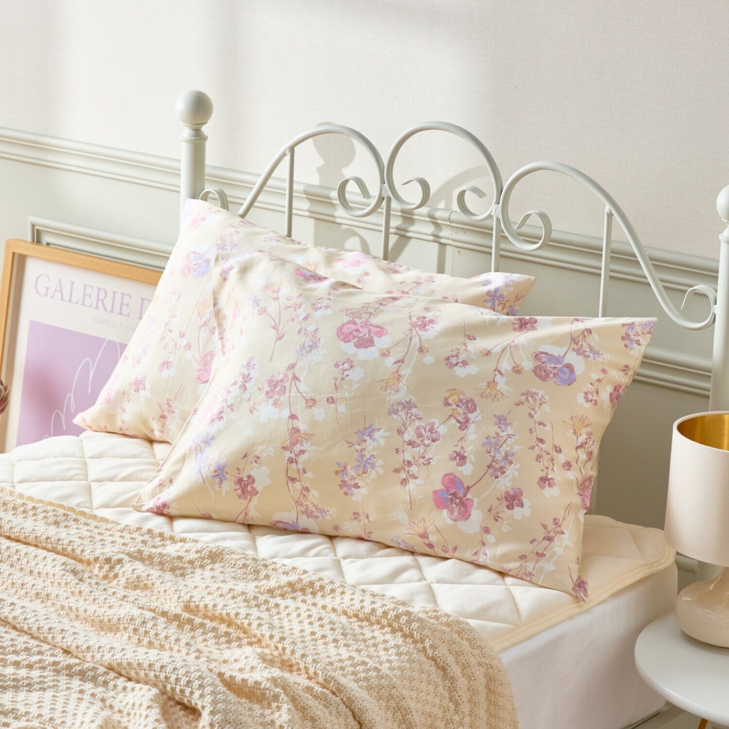 ｎｉｓｈｉｋａｗａ コットン１００％サテン ピローケース同色２枚組