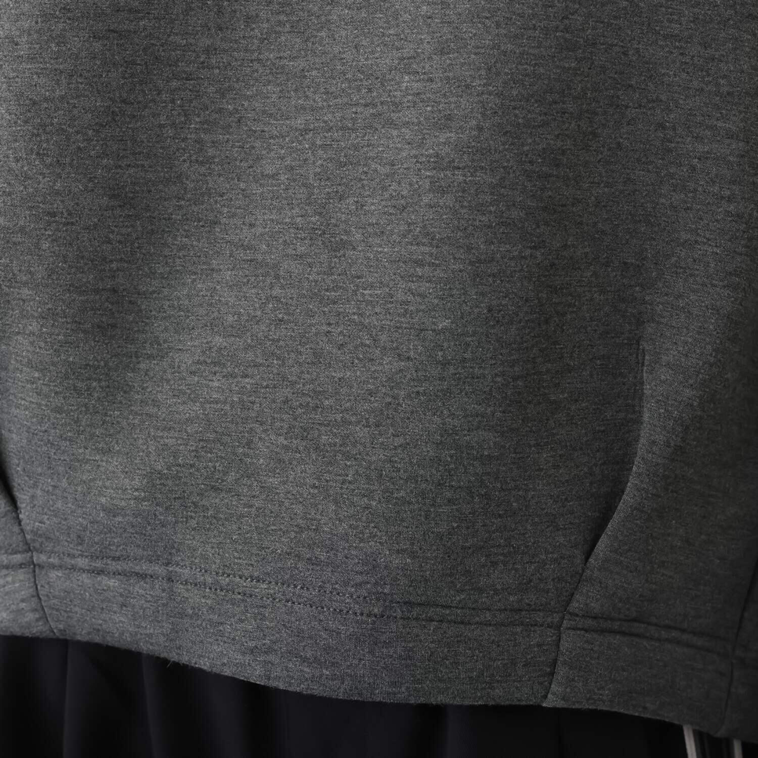 スタイル・ラヴィー ライトなダブルカットソー ドローストリングデザイン シルエットにこだわった フーディープルオーバー