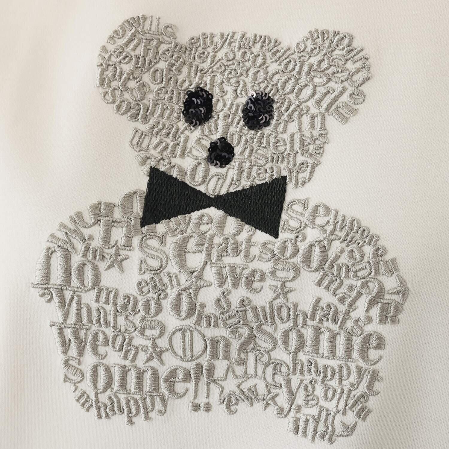 スタイル・ラヴィー ハイネックリブ使い 抱きしめたくなる ベアちゃん カットソープルオーバー